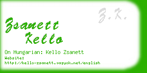 zsanett kello business card